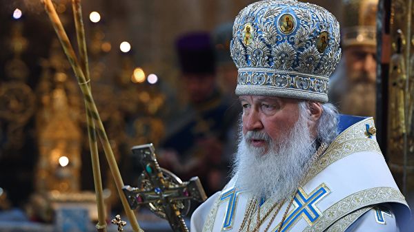 Патриарх Кирилл освятил икону «Спас Нерукотворный» для главного храма ВС