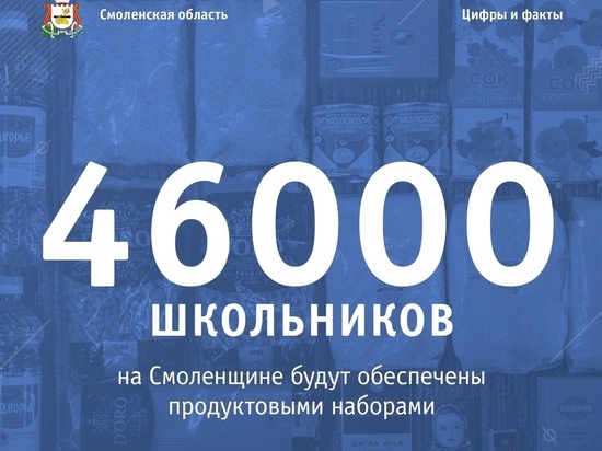 Более 46000 смоленских школьников получат продукты бесплатно