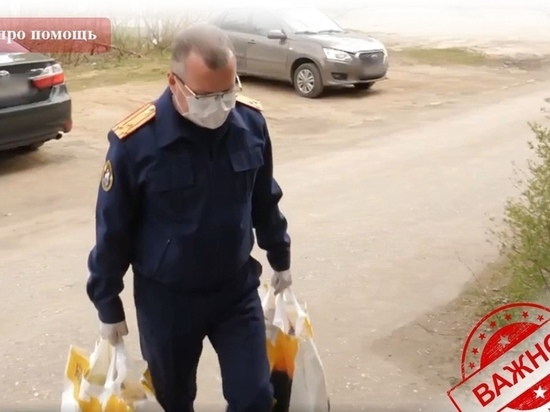 Представители смоленского СК помогают семье в период борьбы с COVID